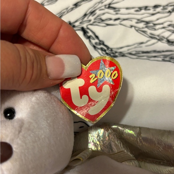 TY Beanie Baby 2000 Halo II 2 Bear- RARE BROWN NOSE AND TAG ERRORS - Picture 4 of 5